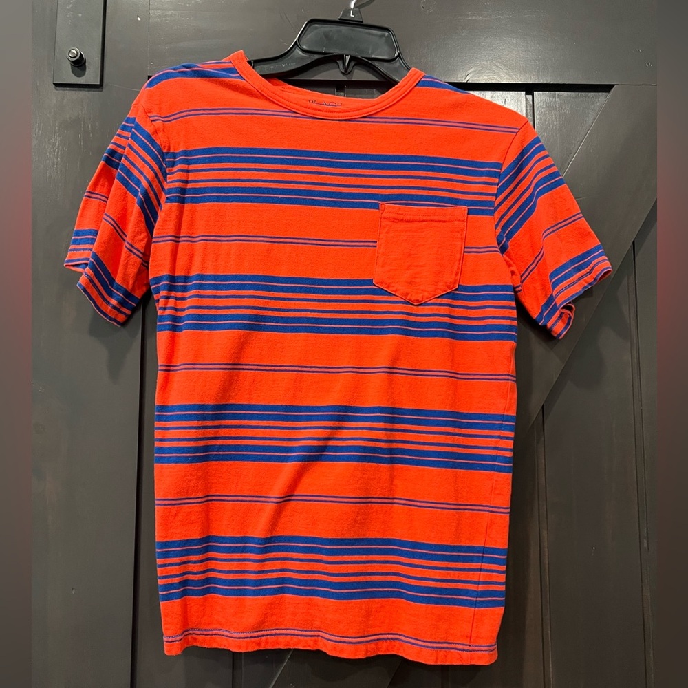 * 4/$20 
Boys Childrens Place Orange & Blue Tshirt Size L 10-12